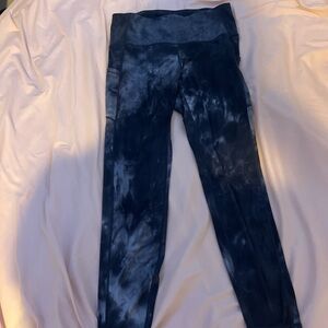 Women's Navy Tie-Dye Leggings